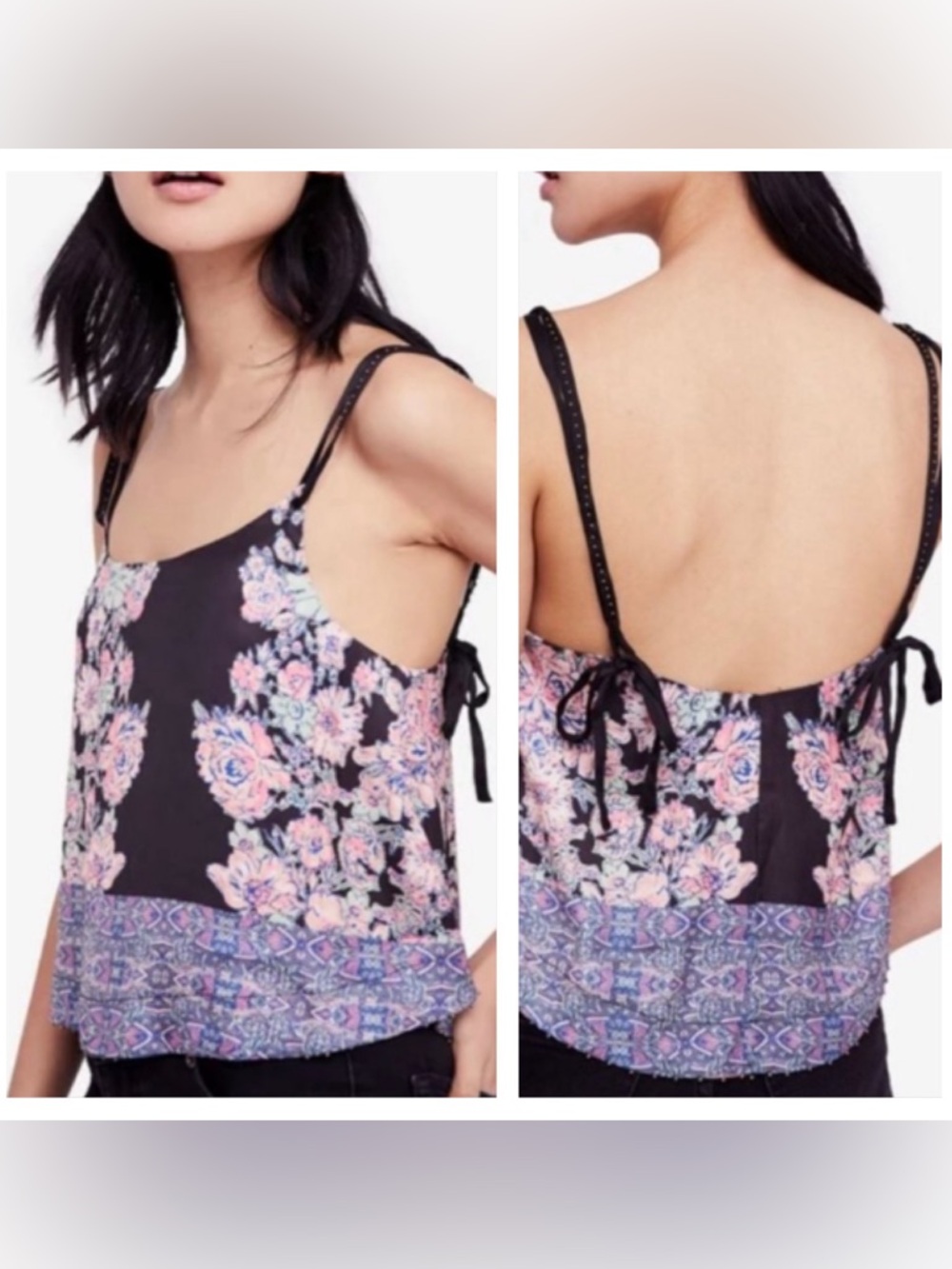 Free People NWT Move Lightly Floral Tank Top